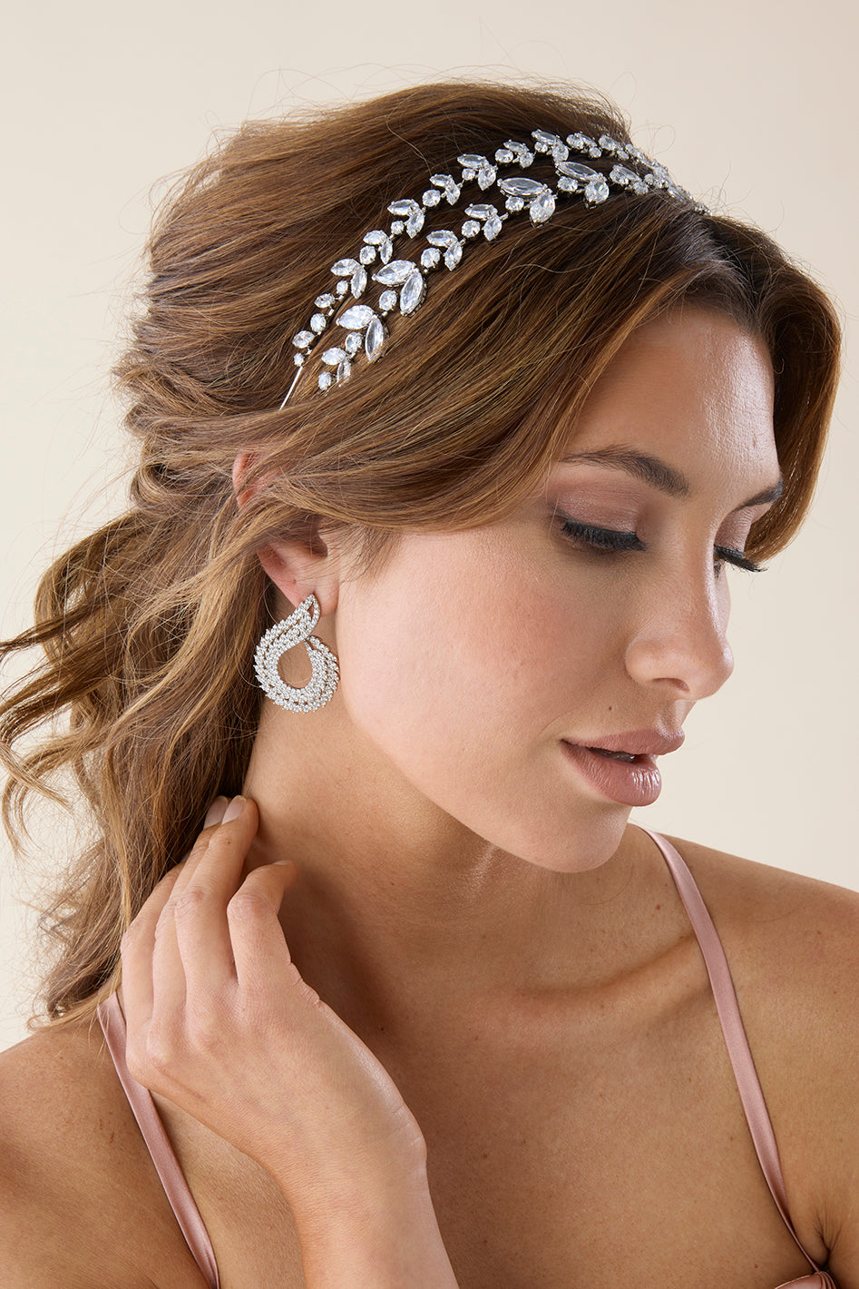 DAZZLIN Simulated Diamond Earrings