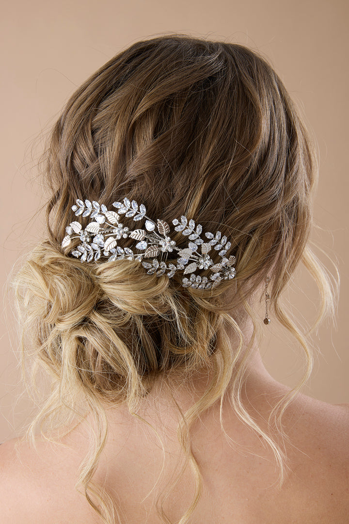 RAIN Wedding Headpiece, Swarovski Hair Comb