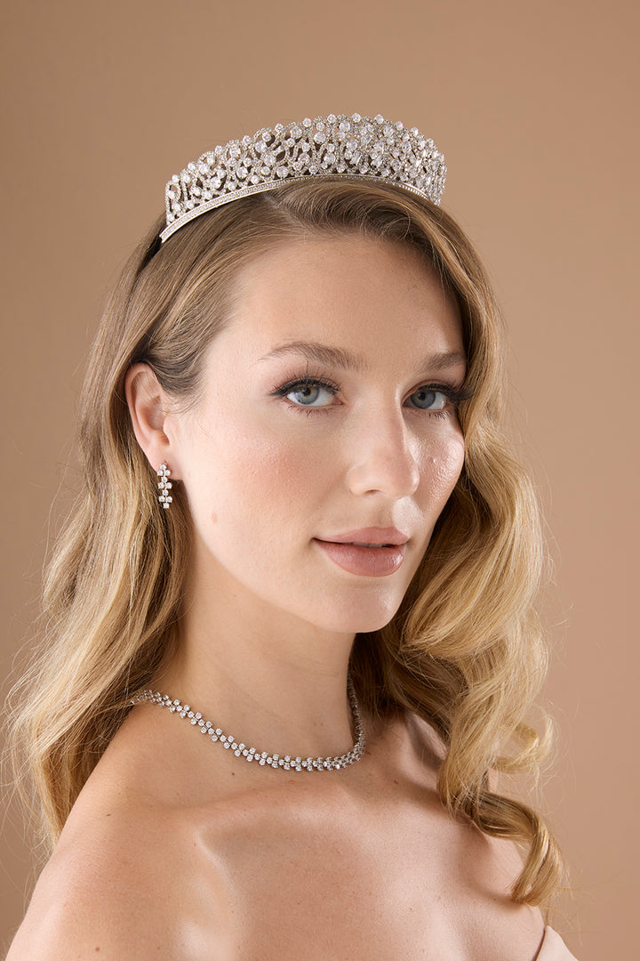 GIULIA Rose Gold Swarovski Tiara