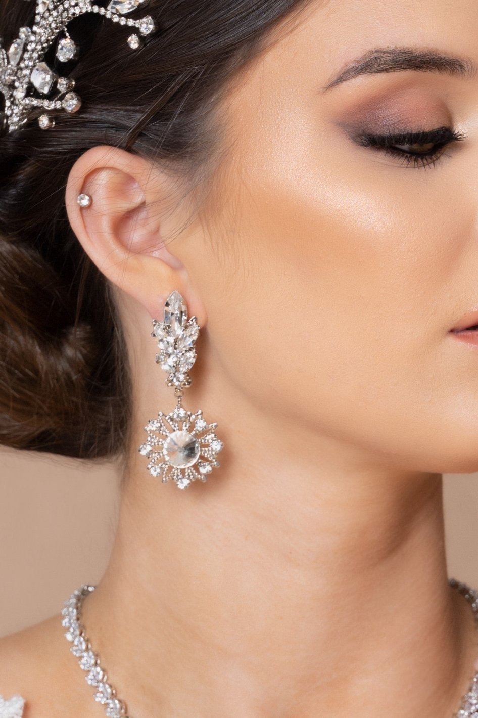 May Ikon Earrings on model Image3