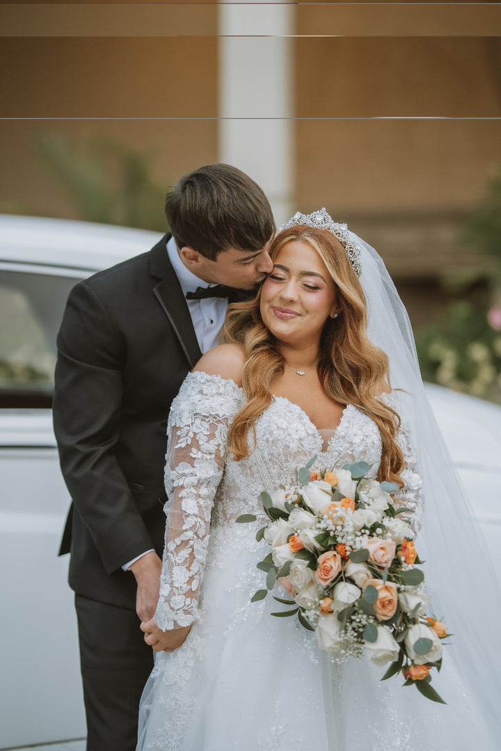 Ellee Bride Adorned with MELINA Swarovski Crown