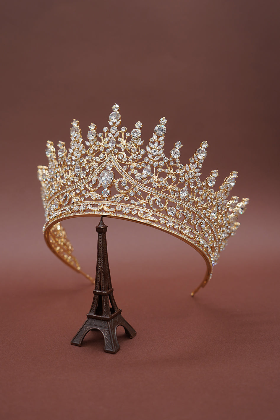 Giovanna Swarovski Crown Gold Tone side profile