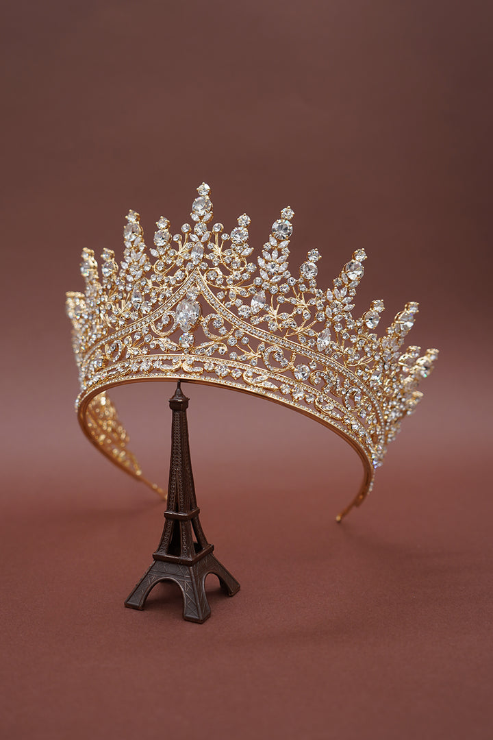 Giovanna Swarovski Crown Gold Tone side profile
