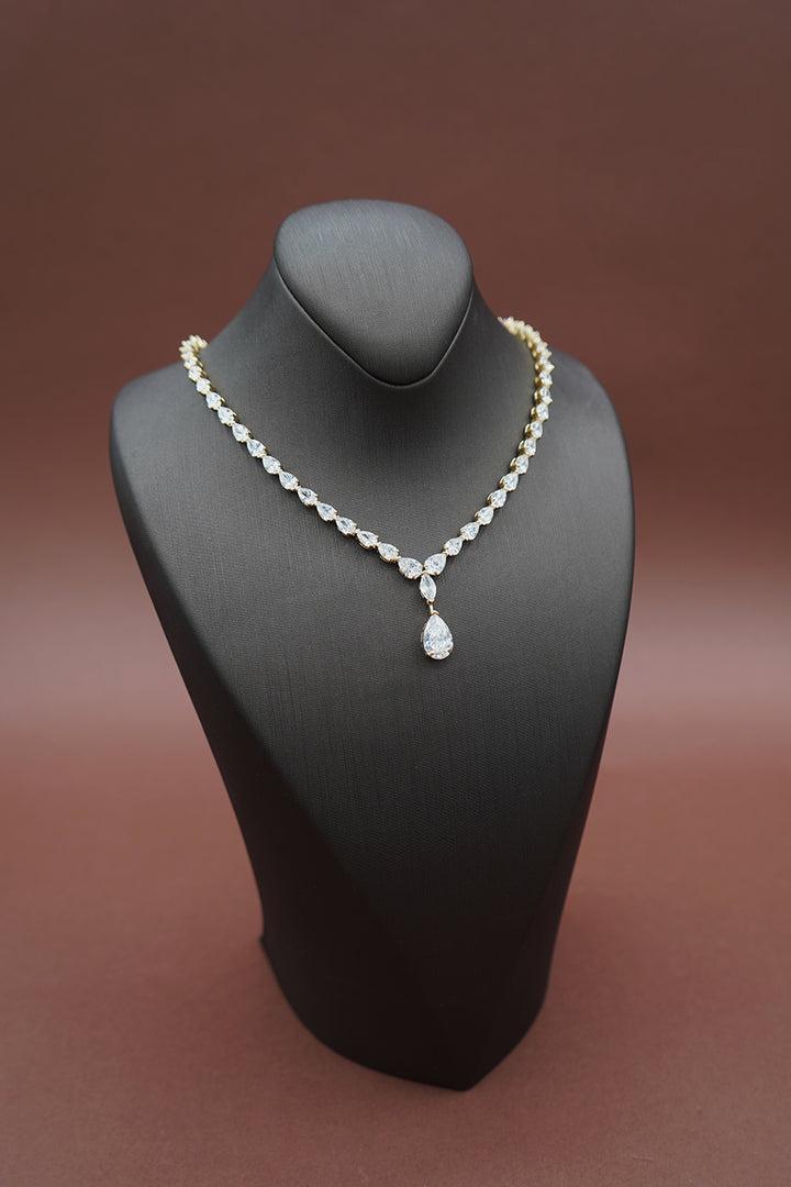 LEENA Simulated Diamond Necklace