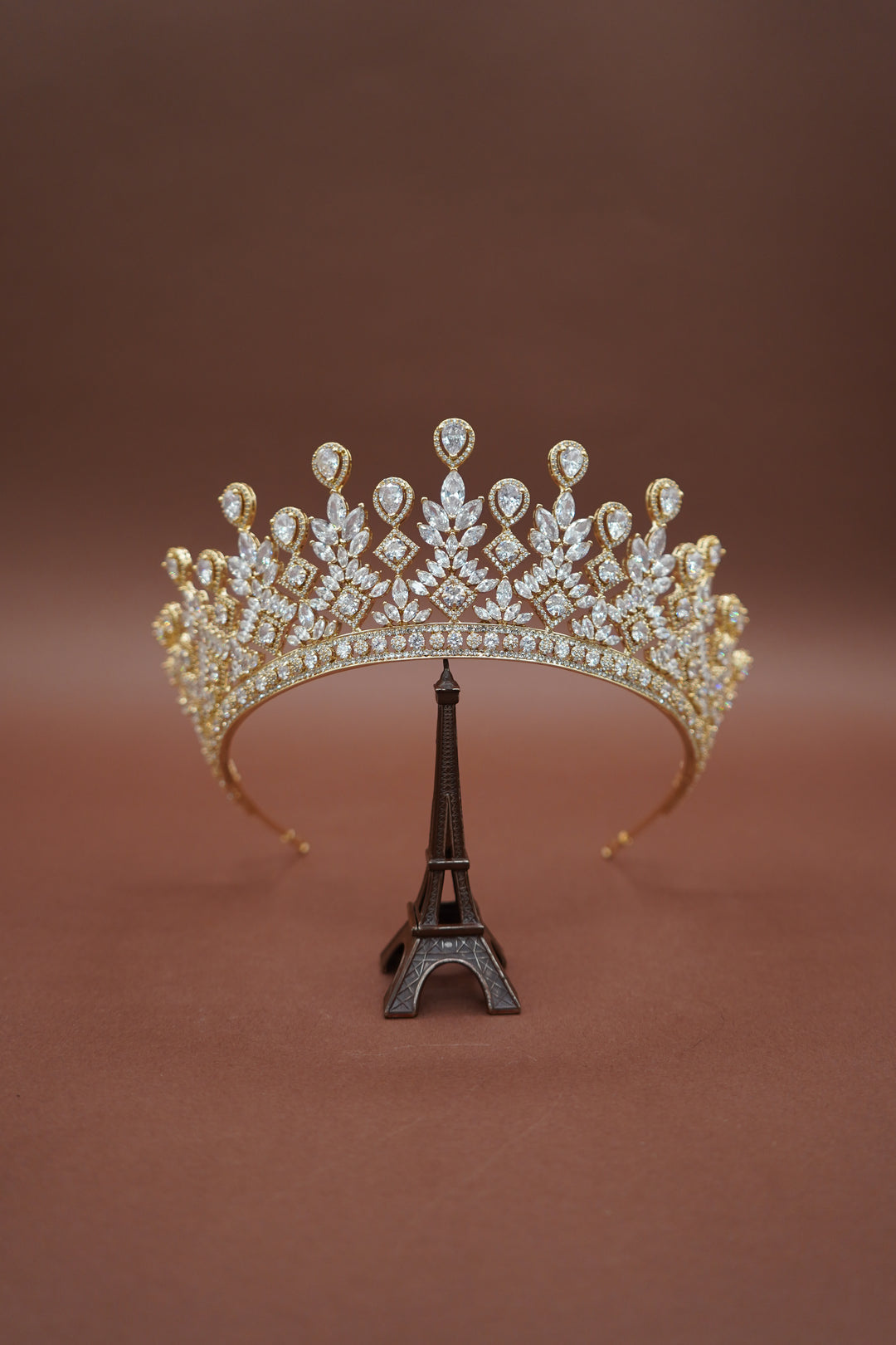 LUCIENNE Simulated Diamond Wedding Crown