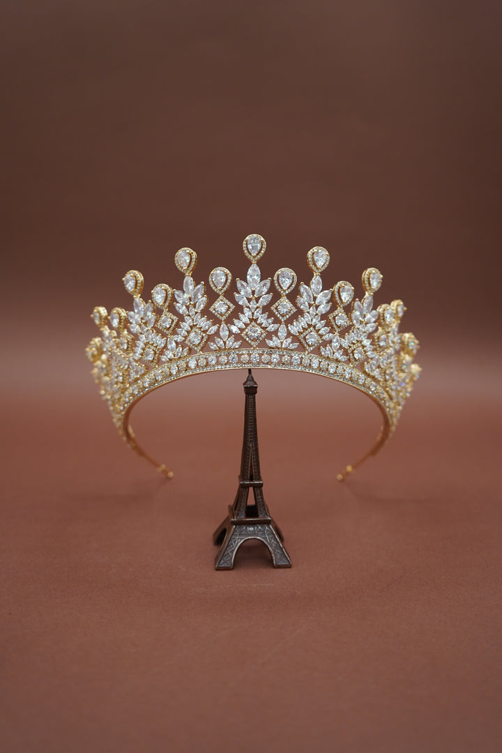 LUCIENNE Simulated Diamond Wedding Crown
