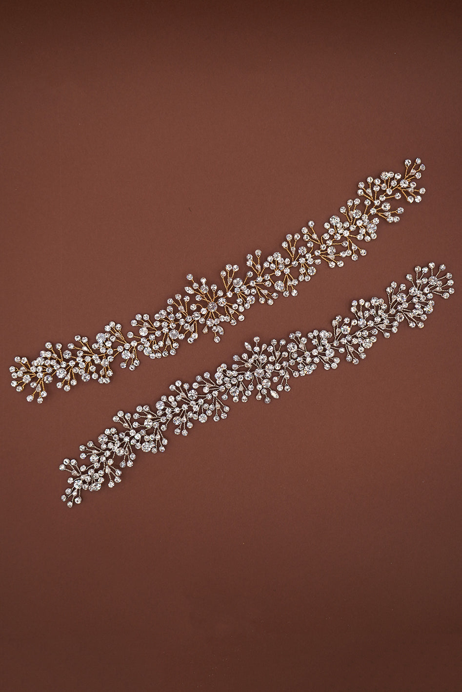 Ellee Bride Adorned with MARIT-PEARLS Swarovski Headpiece