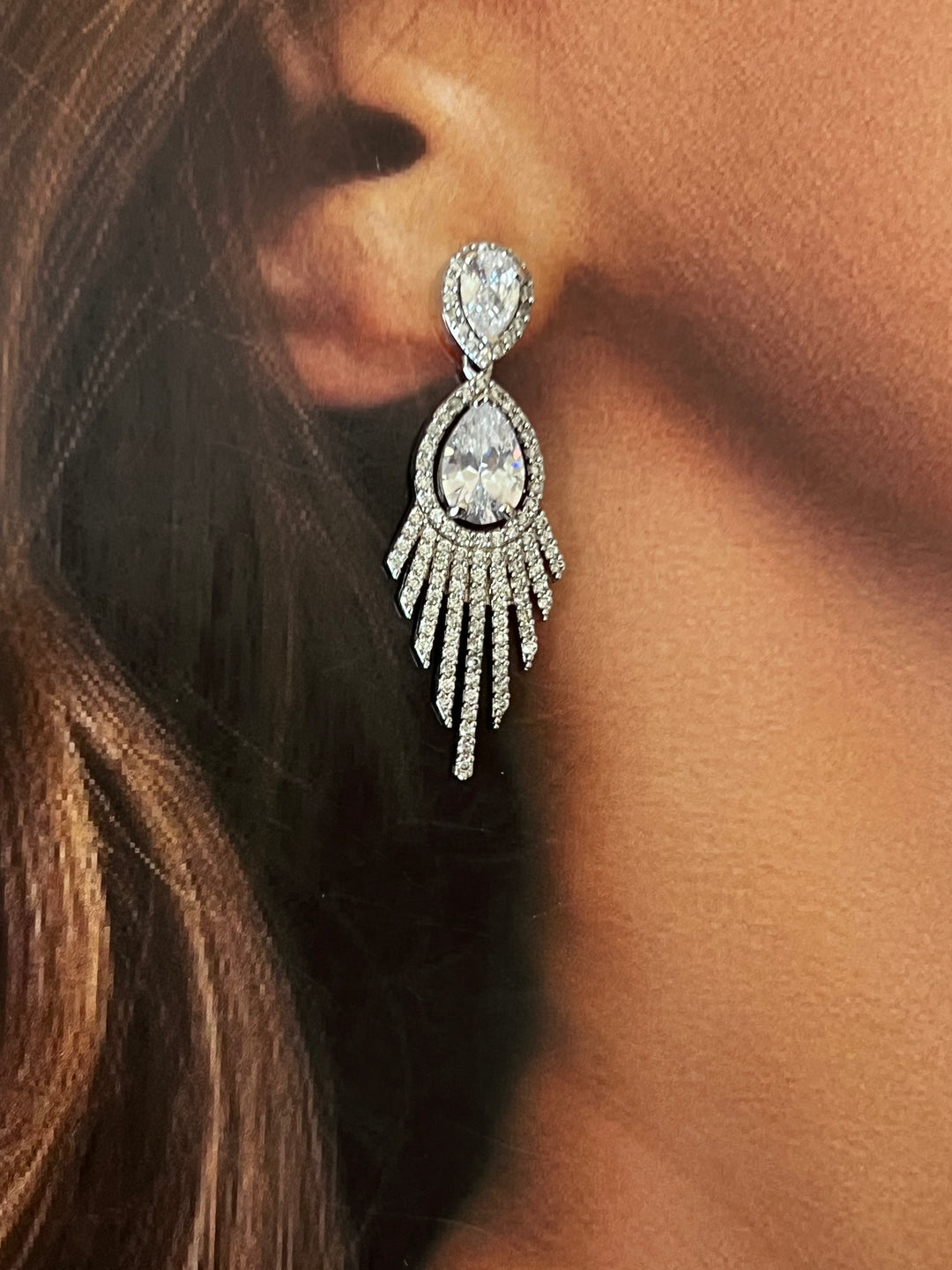 KIA Earrings with Cubic Zirconia Crystals - Final Sale