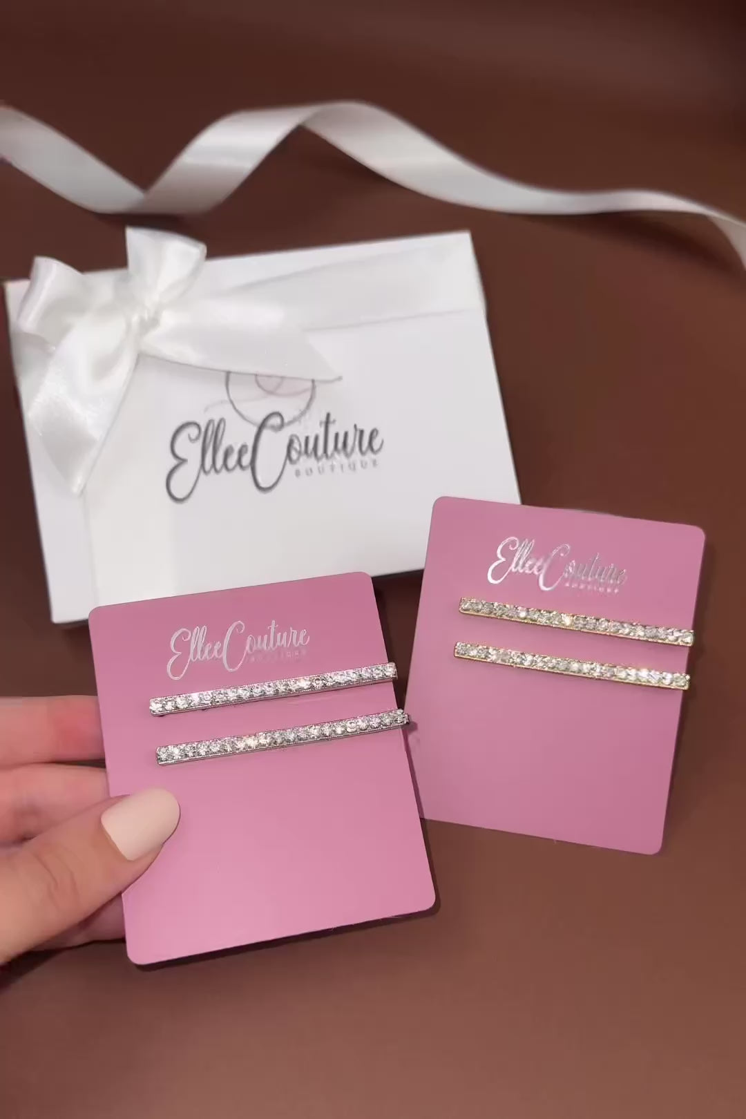 EMILI Regular Swarovski Hair Pins (Sold in Pairs)