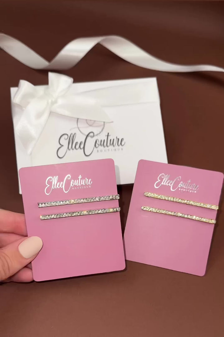 EMILI Mini Swarovski Hair Pins (Sold in Pairs)