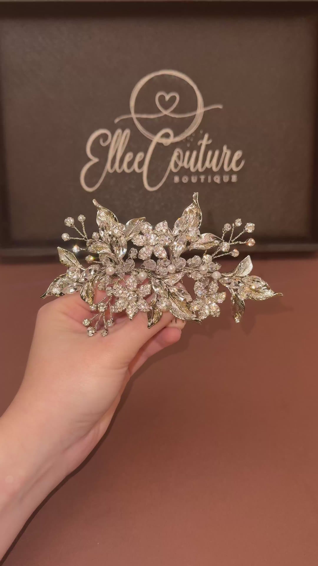 LDYIE Swarovski Hair Comb, Wedding Headpiece