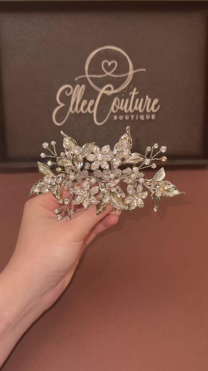LDYIE Swarovski Hair Comb, Wedding Headpiece