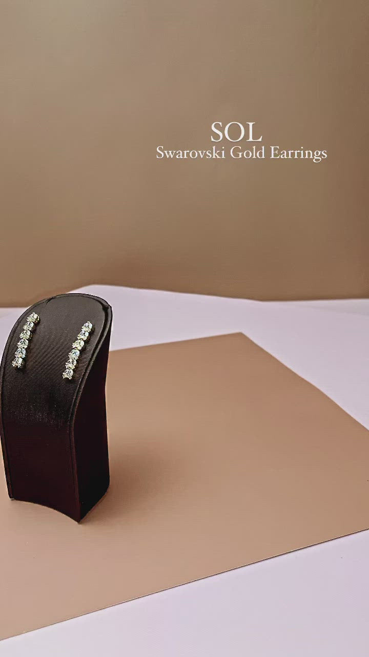 SOL Earrings, Swarovski Earrings - Final Sale