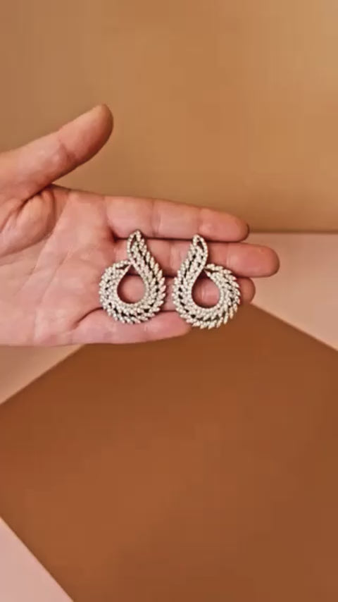 DAZZLIN Simulated Diamond Earrings
