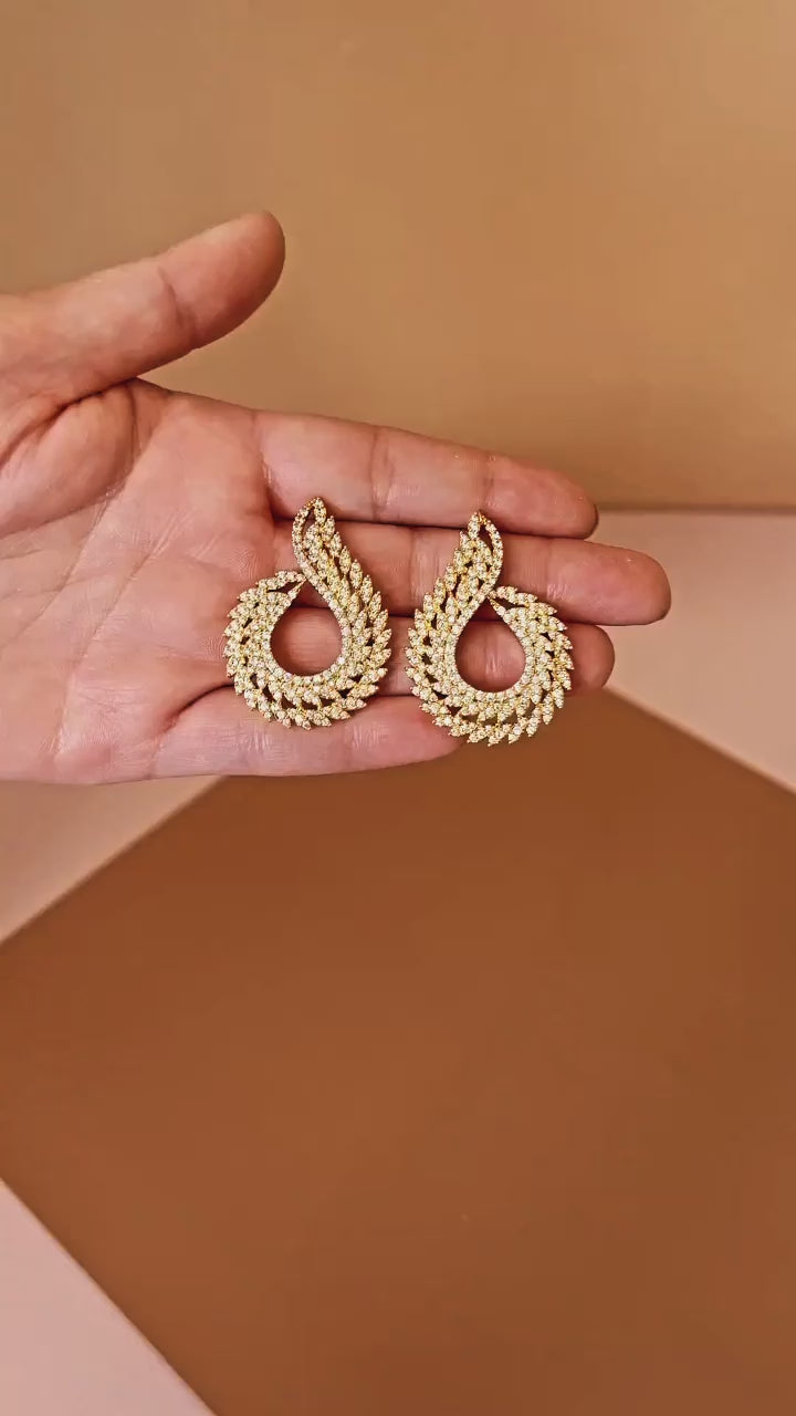 DAZZLIN Simulated Diamond Earrings