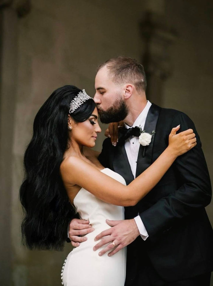 Ellee Real Bride Adored in BELLE Simulated Diamond Headband