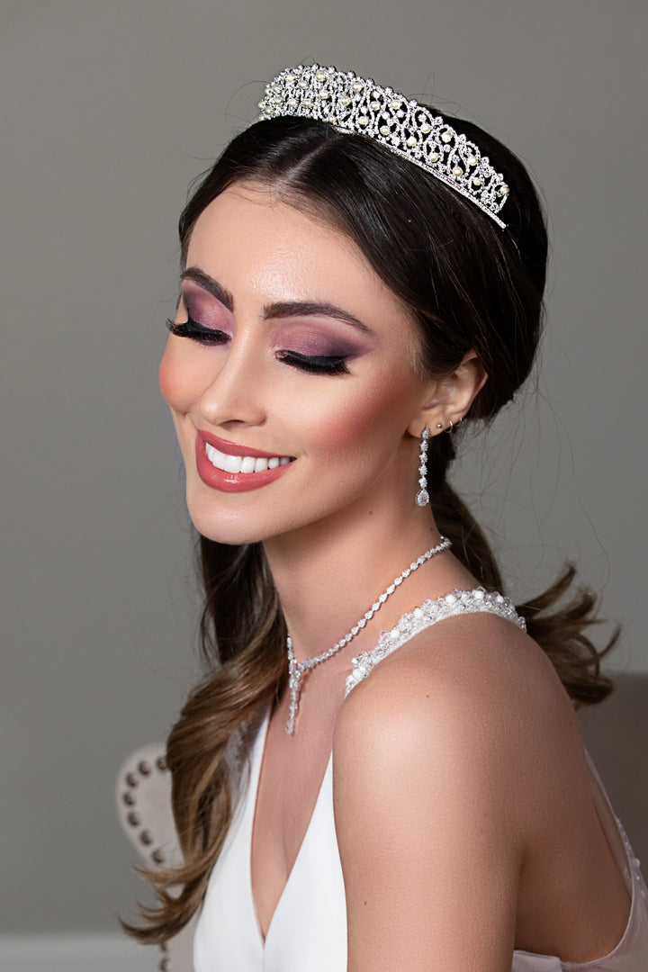 GIULIA-PEARLS Swarovski Tiara
