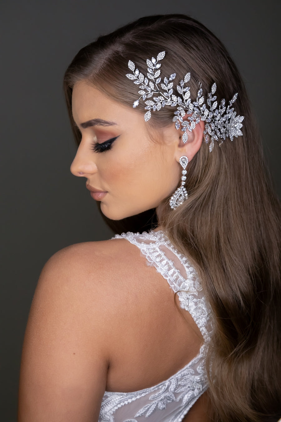Buy Swarovski Bridal Hair Wings, Wedding Hair Wings, Wedding Hair Accessories Online | Ellee Couture Boutique