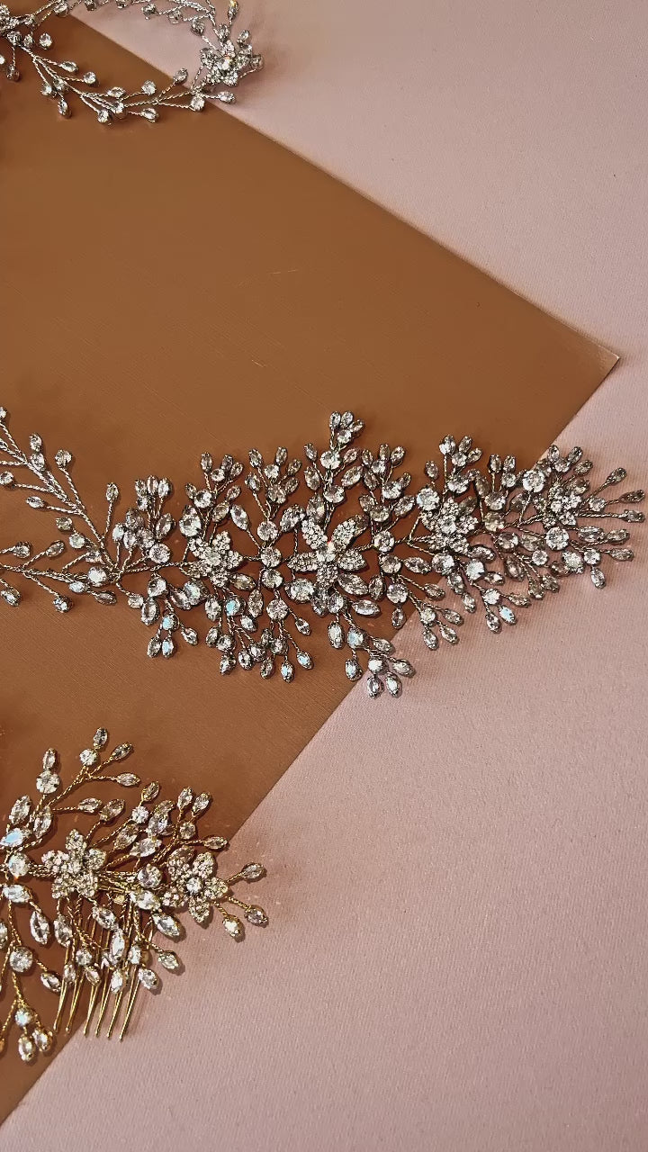 GENEVA Luxurious Bridal Headpiece