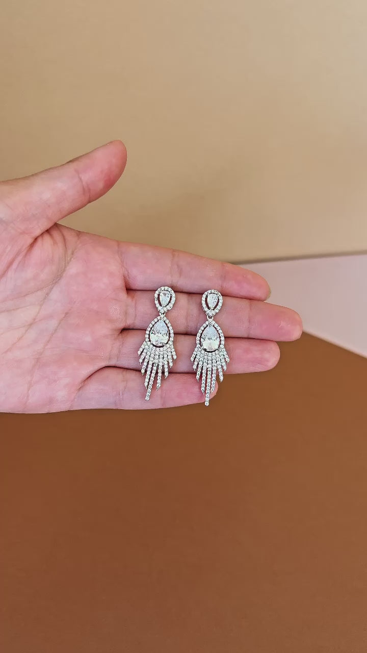 KIA Earrings with Cubic Zirconia Crystals - Final Sale