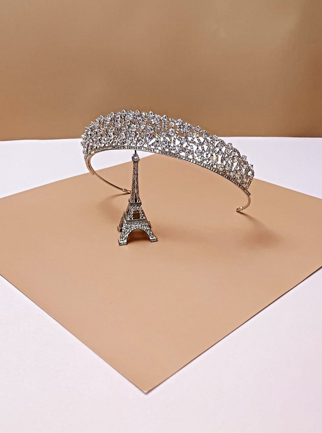GIULIA Rose Gold Swarovski Tiara