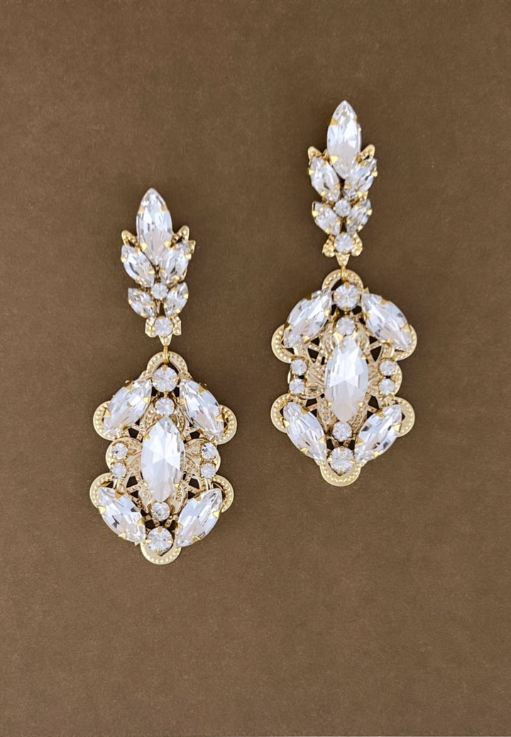 Massa ikon Earrings gold tone