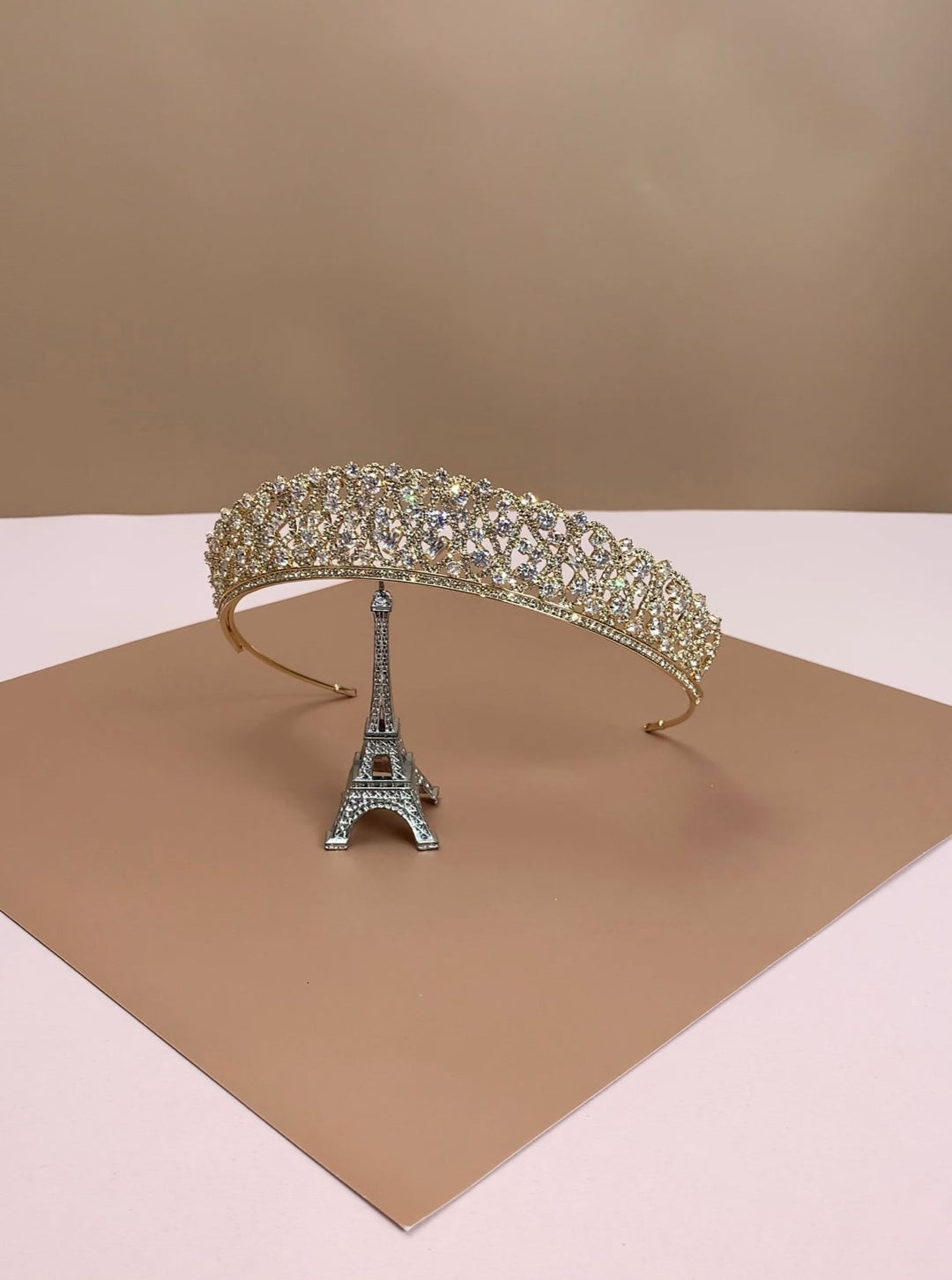 GIULIA Rose Gold Swarovski Tiara