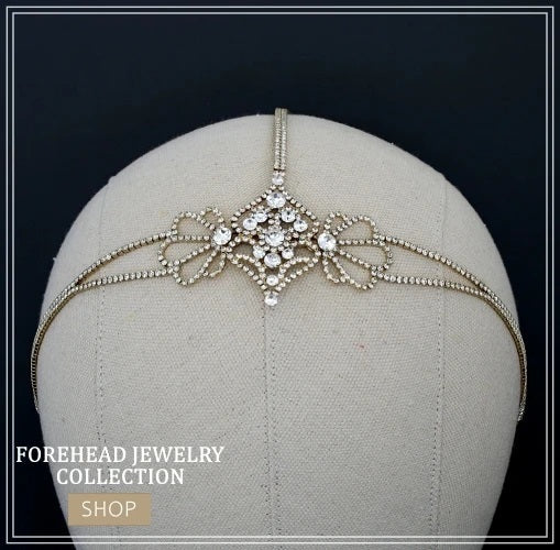 Bridal forehead jewelry-Ellee Couture Boutique