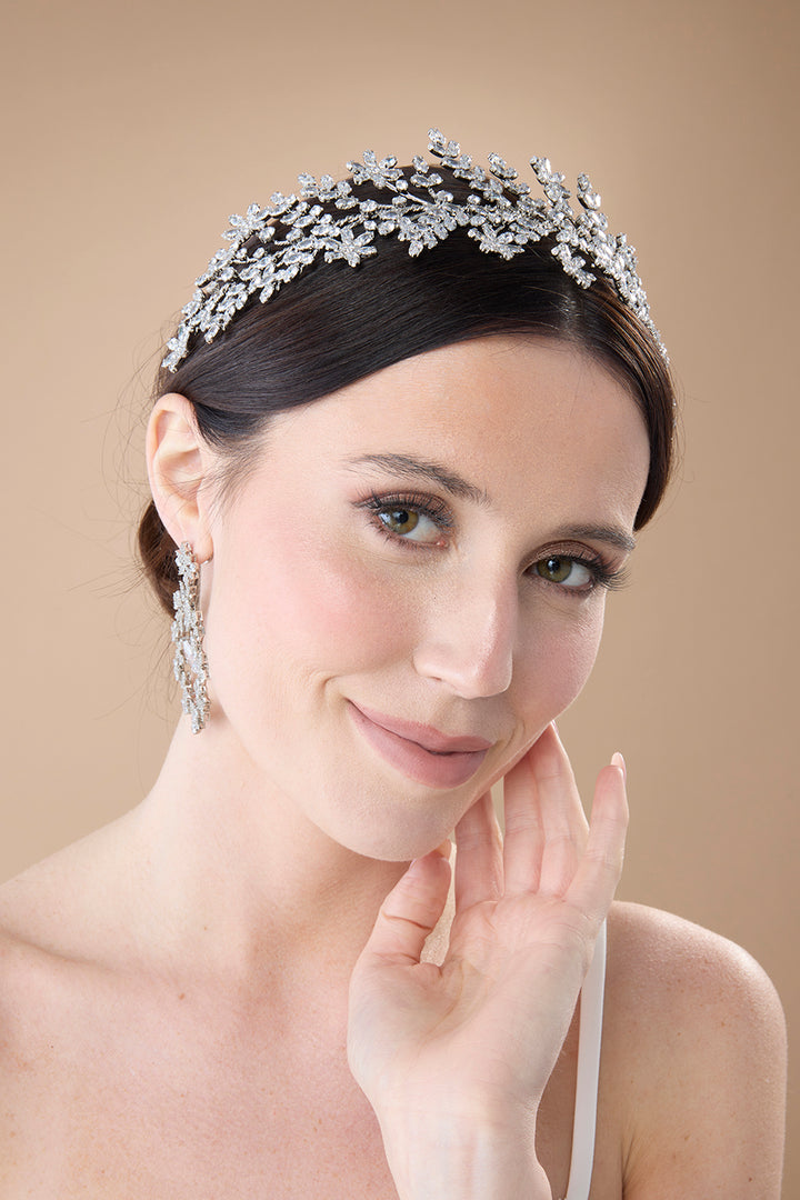 ELIANNA Rose Gold Simulated Diamond Headband