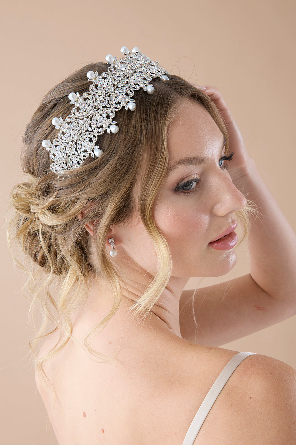 SAVANAH-Pearls Swarovski Headband (Extra Pearls) - Sample Sale