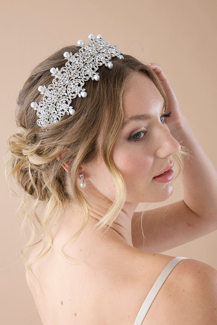 SAVANAH-Pearls Swarovski Headband (Extra Pearls) - Sample Sale
