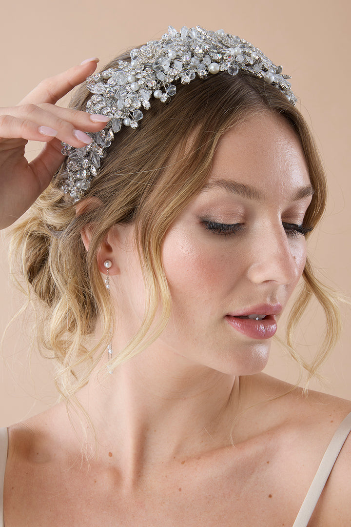 PHILIPPA Swarovski & Pearls Headband - Sample Sale