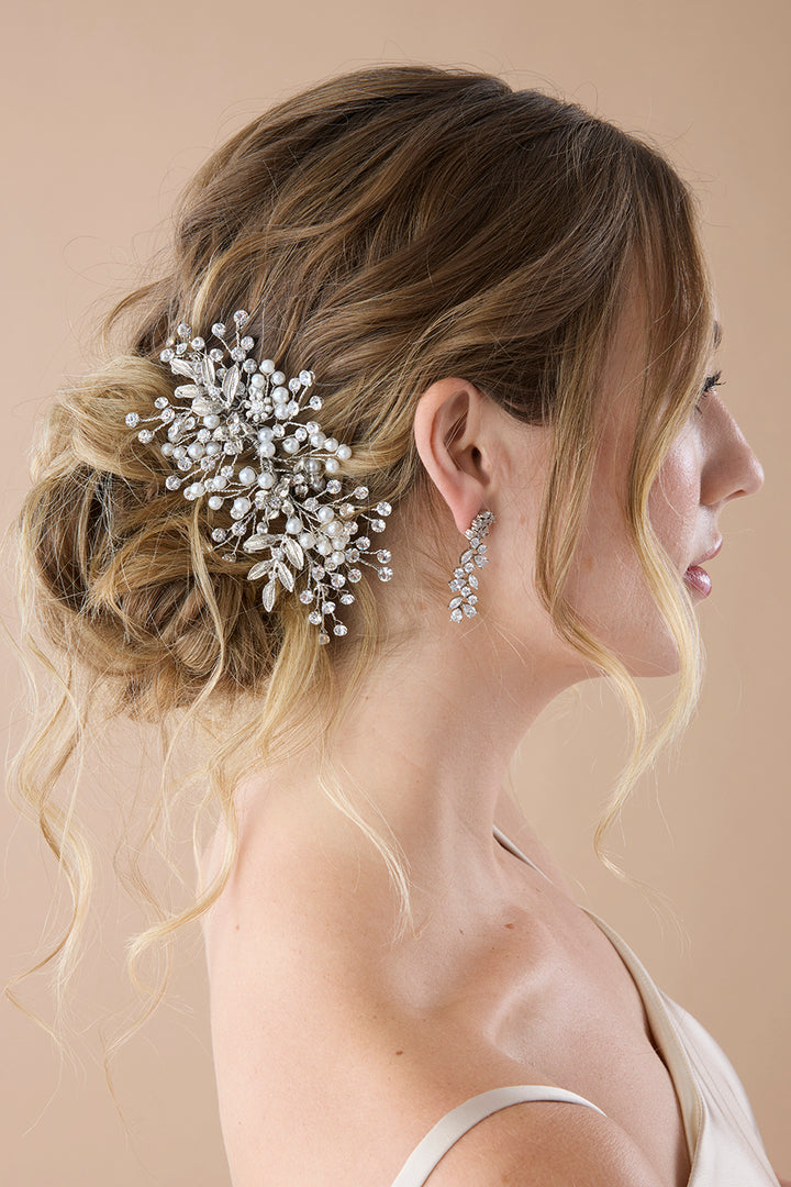 ALMA Crystal & Pearl Hair Comb