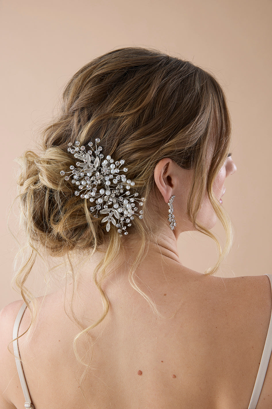 ALMA Crystal & Pearl Hair Comb