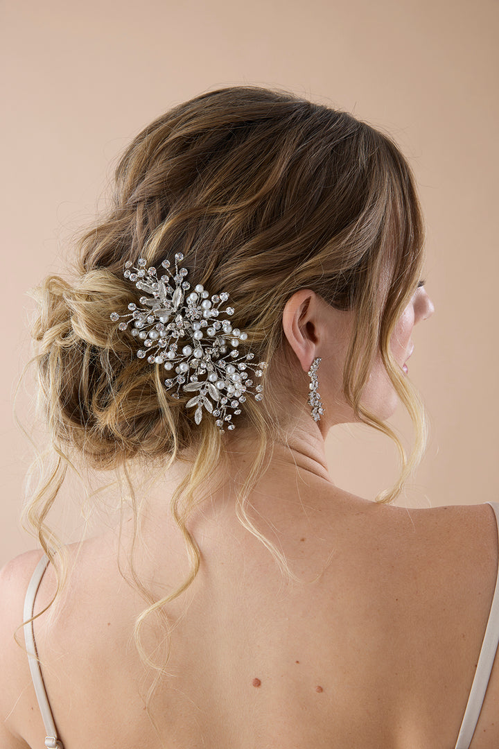 ALMA Crystal & Pearl Hair Comb