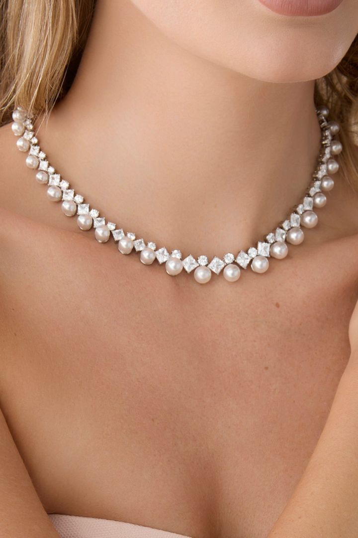 DARA Simulated Diamond Necklace - Sample Sale