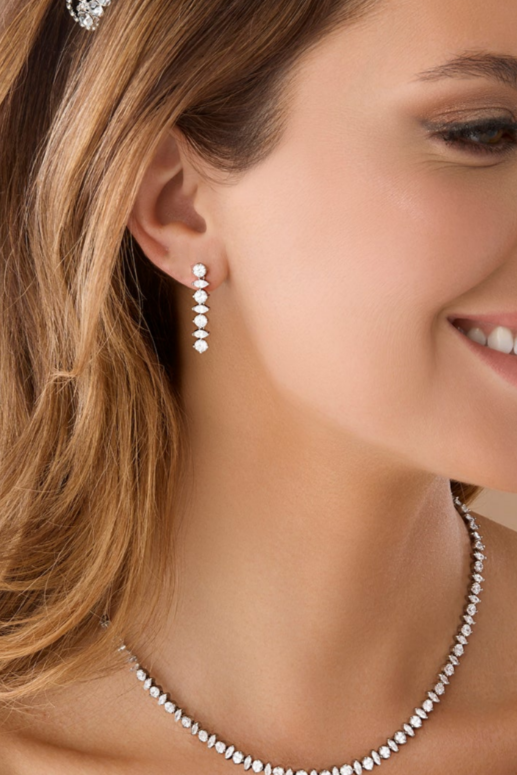 ASTRA Simulated Diamond Earrings & Bracelet Bundle - Sample Sale
