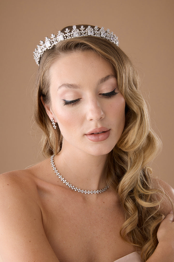 FAYE Simulated Diamond Occasion Tiara
