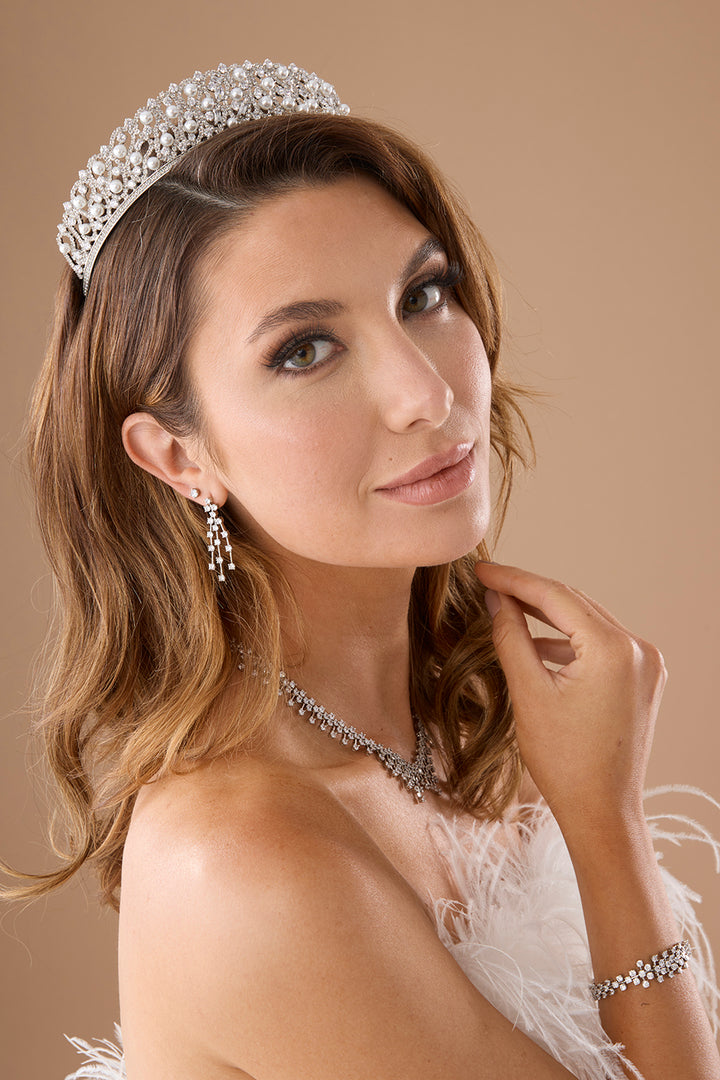 GIULIA-PEARLS Swarovski Tiara