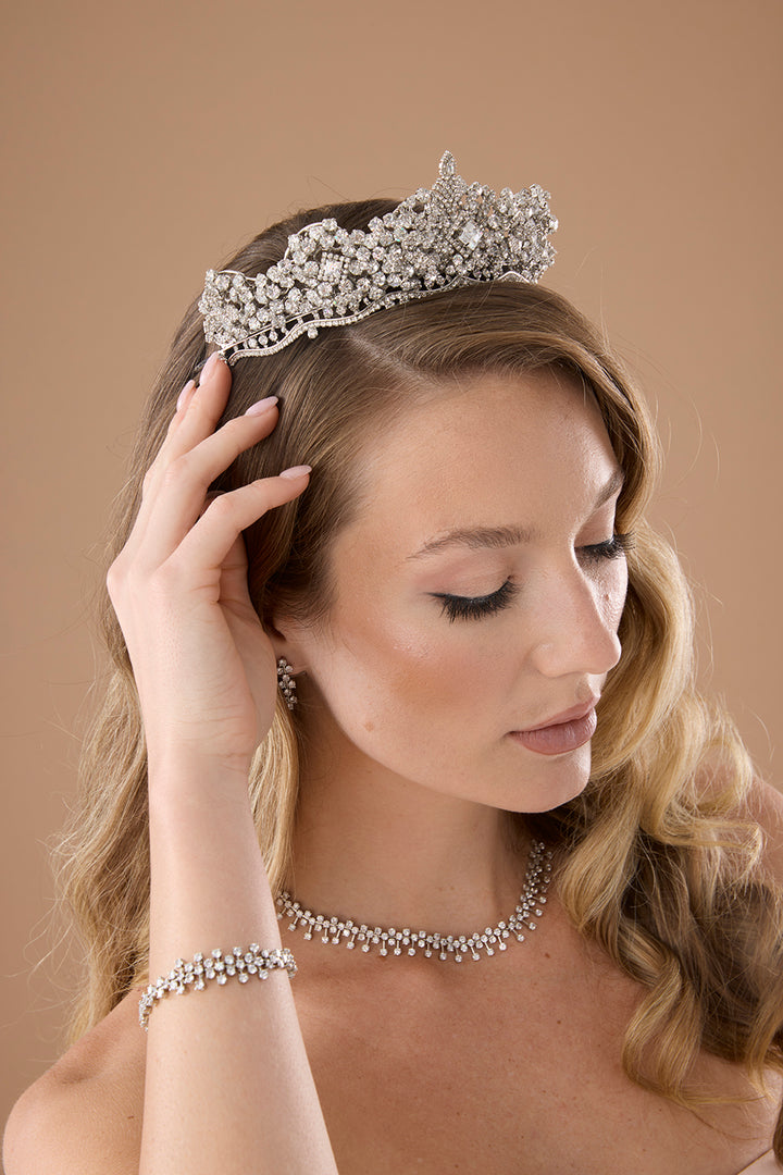 LONDON Crystal Wedding Tiara