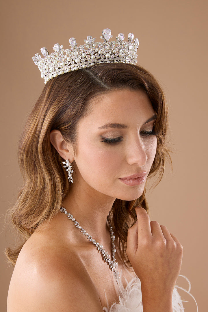 CARINA-Pearls Swarovski Full Crown