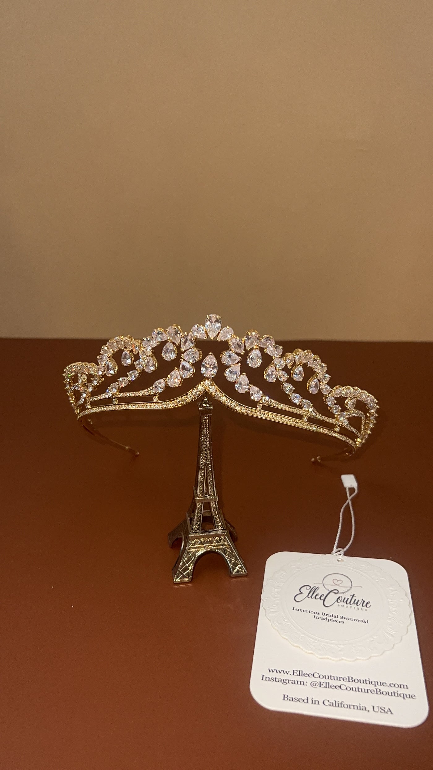 PRINCESS RAJWA Gorgeous Swarovski Crystals Tiara