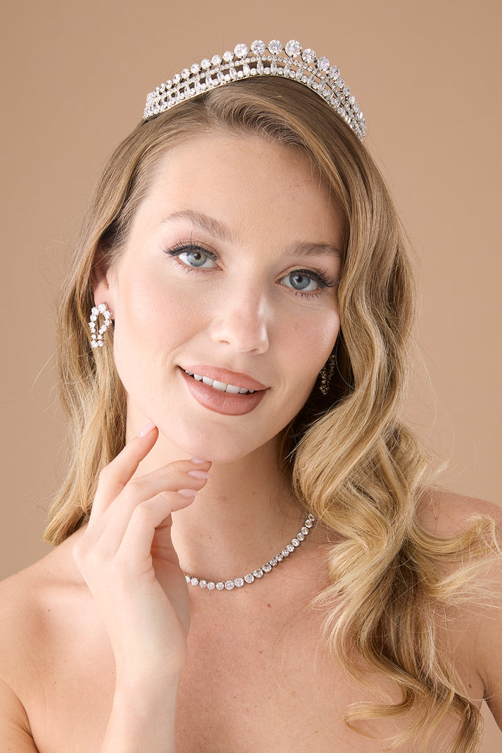 JOLINE Simulated Diamond Tiara