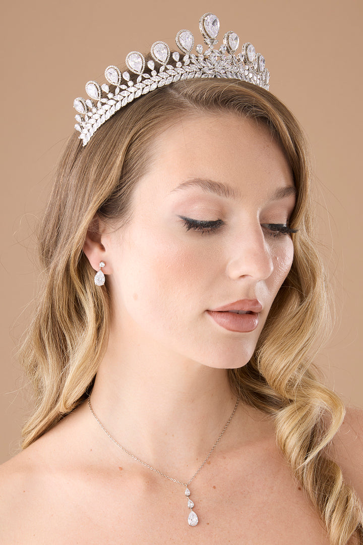 CHARLOTTE Simulated Diamond Tiara