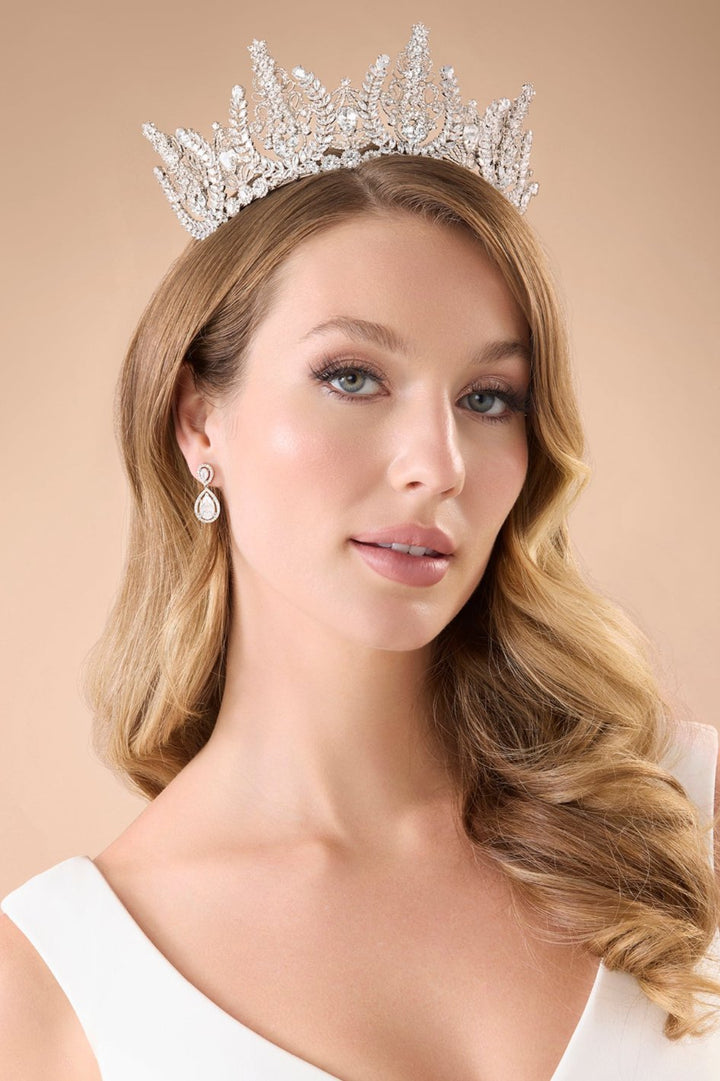 Hope Earrings with Simulated Diamonds - Ellee Couture Boutique 