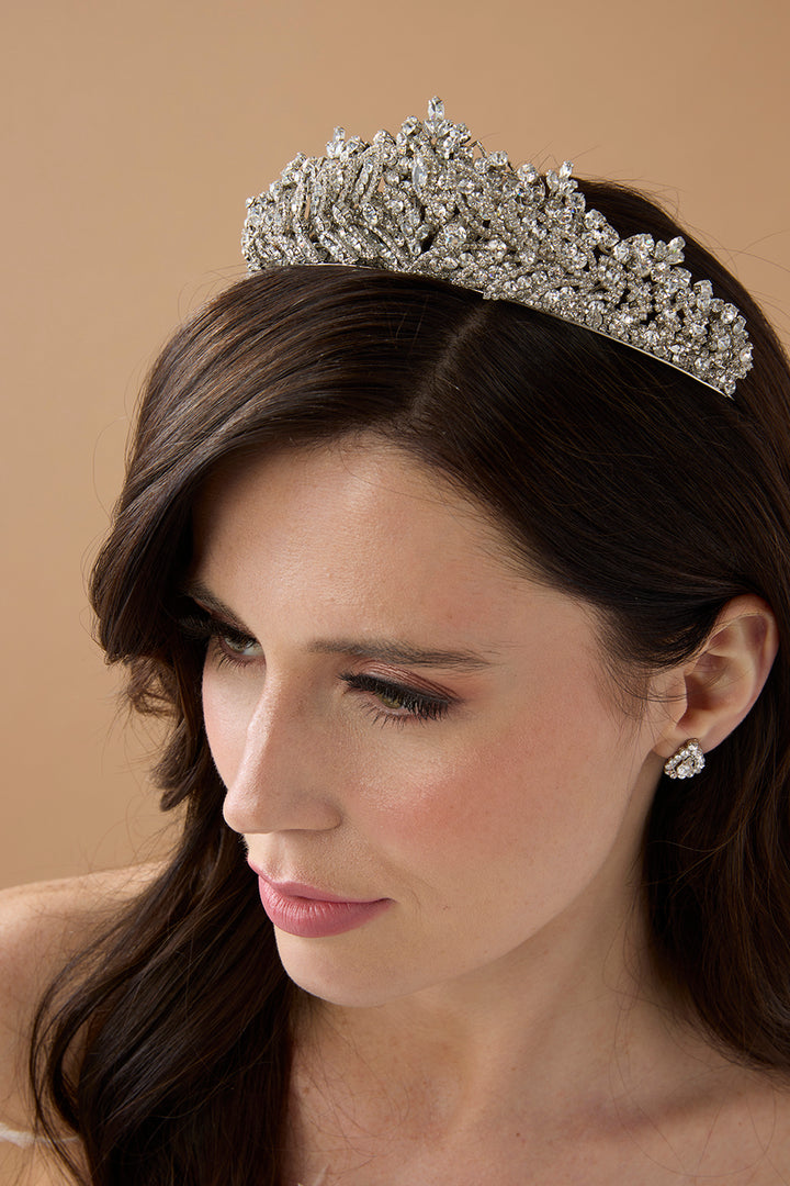 LILLIBETH Luxurious 3-D Swarovski Tiara - Sample Sale