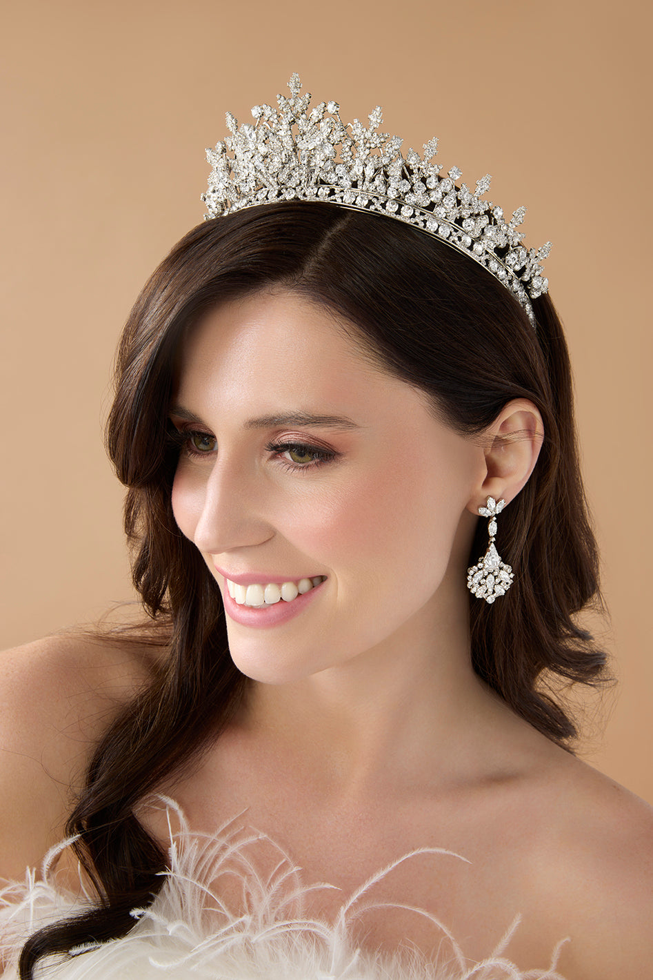 Ellee Real Quinceanera Adorned with RENEE Princess Crystal Tiara