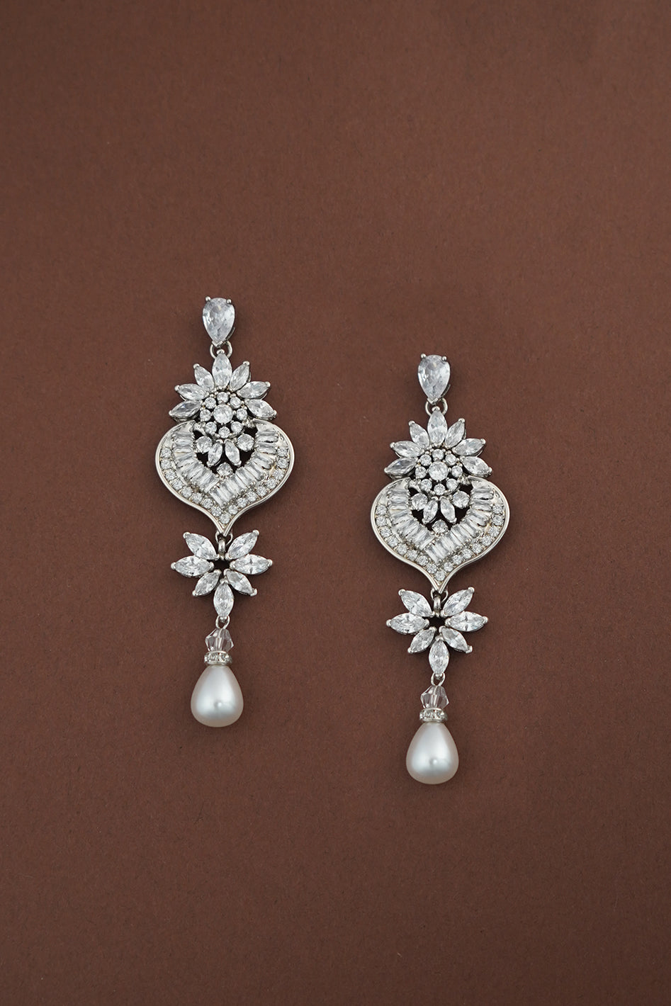 ADELINA MINI Swarovski and Pearl Drop Earrings - Sample Sale