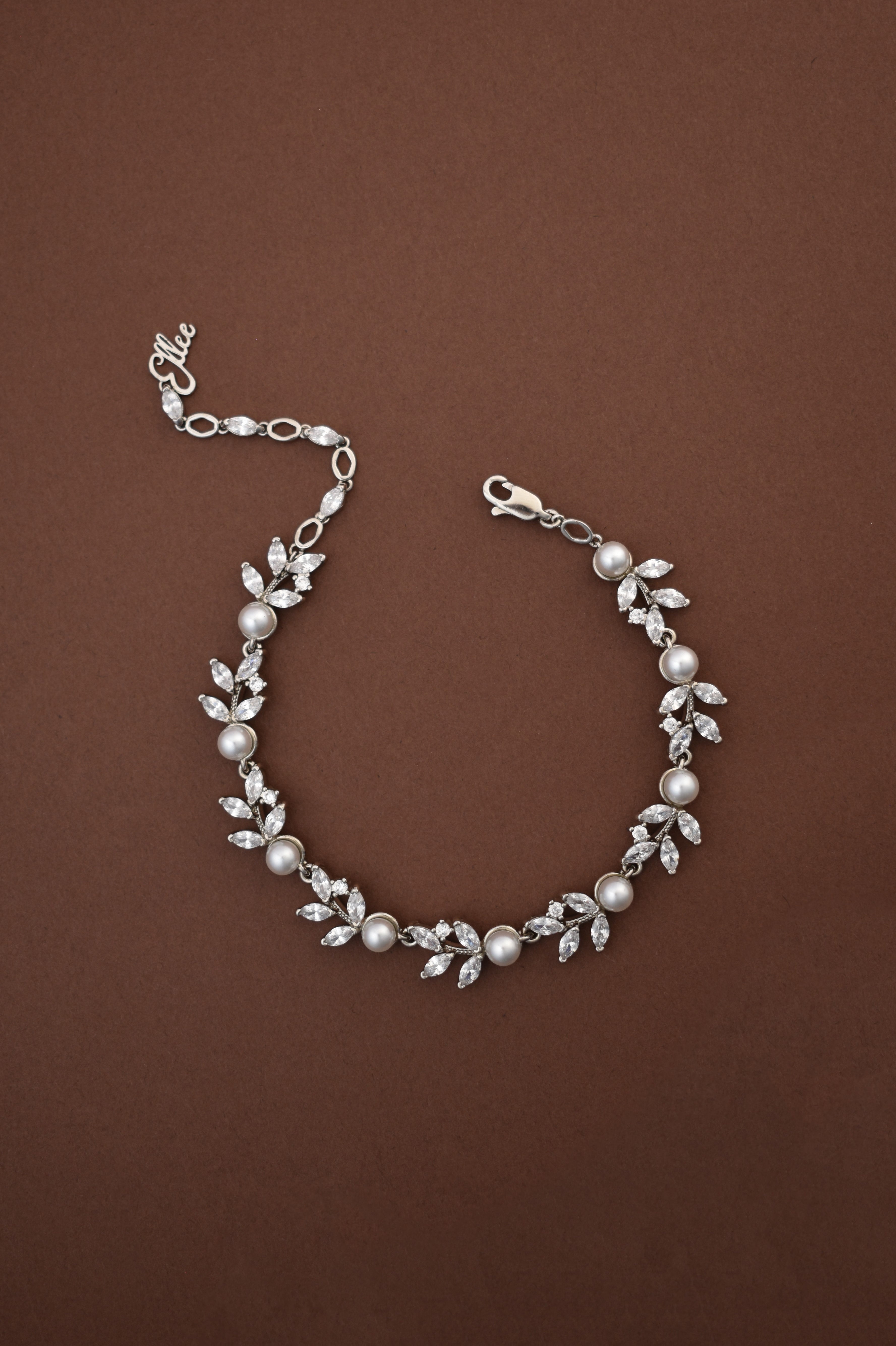 Buy LILY Simulated Diamond and Pearl Jewelry Set | Ellee Couture