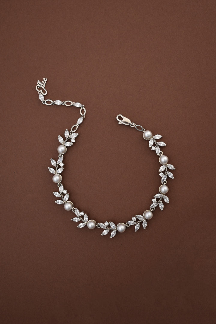 LILY Simulated Diamond and Pearl Jewelry Set